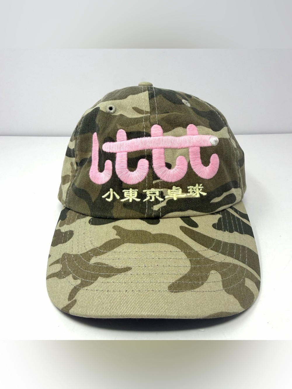 Little Tokyo Table Tennis LTTT Camo Pink Embroidered Hat Cap Poche Studio GUC